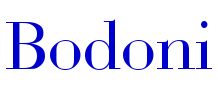 Bodoni 字体