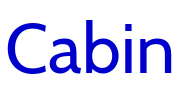 Cabin 字体