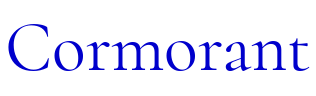 Cormorant 字体