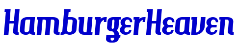 HamburgerHeaven 字体