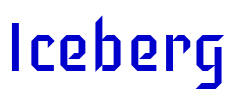 Iceberg 字体