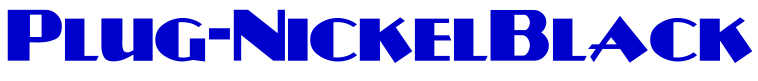Plug-NickelBlack 字体