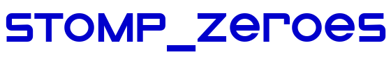 STOMP_Zeroes 字体