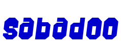 Sabadoo 字体