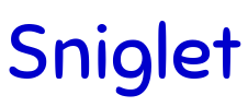 Sniglet 字体