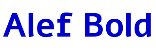 Alef Bold 字体