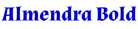 Almendra Bold 字体
