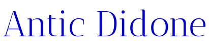Antic Didone 字体