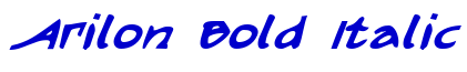 Arilon Bold Italic 字体