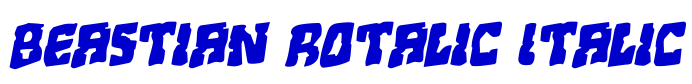 Beastian Rotalic Italic 字体