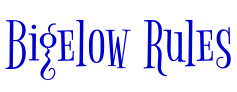 Bigelow Rules 字体