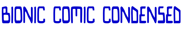 Bionic Comic Condensed 字体