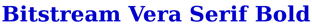 Bitstream Vera Serif Bold 字体
