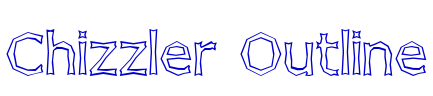 Chizzler Outline 字体