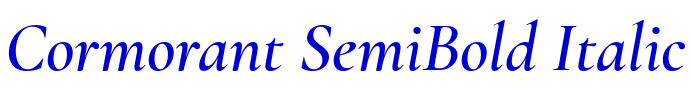 Cormorant SemiBold Italic 字体