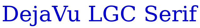 DejaVu LGC Serif 字体