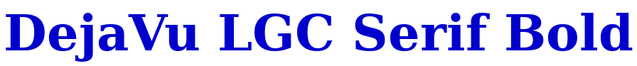 DejaVu LGC Serif Bold 字体