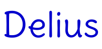 Delius 字体