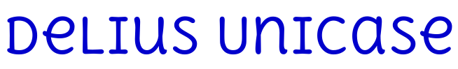 Delius Unicase 字体