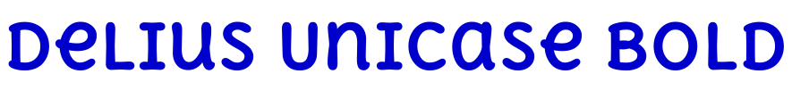 Delius Unicase Bold 字体