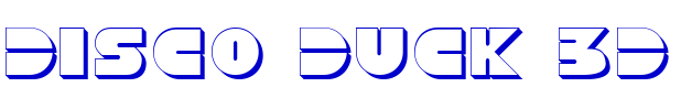 Disco Duck 3D 字体