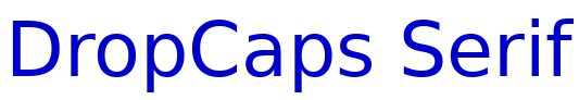 DropCaps Serif 字体