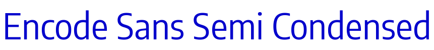 Encode Sans Semi Condensed 字体