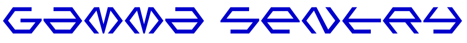 Gamma Sentry 字体