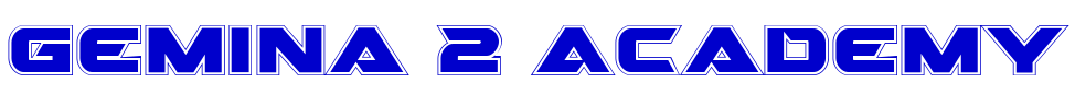 Gemina 2 Academy 字体