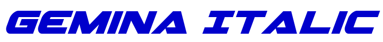 Gemina Italic 字体