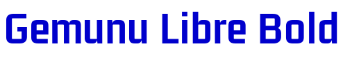 Gemunu Libre Bold 字体