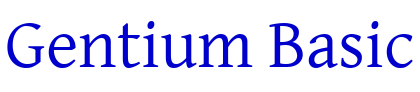 Gentium Basic 字体