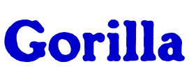 Gorilla 字体