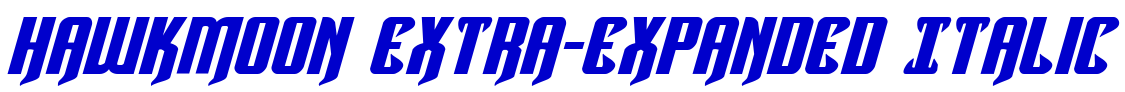 Hawkmoon Extra-expanded Italic 字体