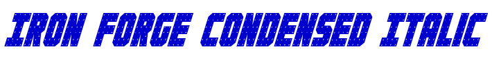Iron Forge Condensed Italic 字体
