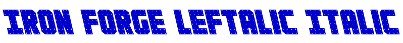 Iron Forge Leftalic Italic 字体