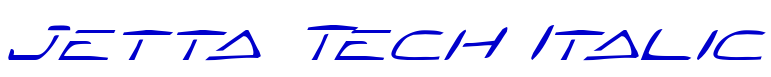 Jetta Tech Italic 字体