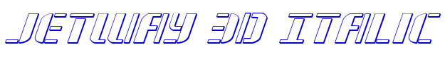Jetway 3D Italic 字体