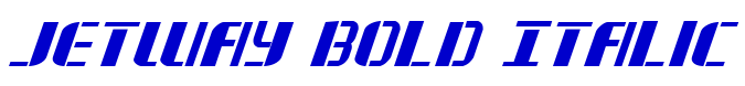 Jetway Bold Italic 字体
