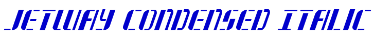 Jetway Condensed Italic 字体