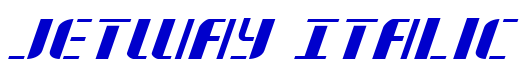 Jetway Italic 字体