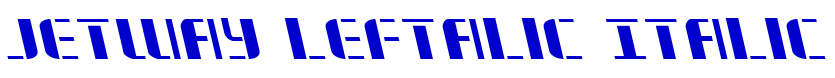 Jetway Leftalic Italic 字体