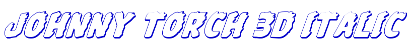 Johnny Torch 3D Italic 字体
