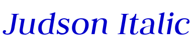 Judson Italic 字体