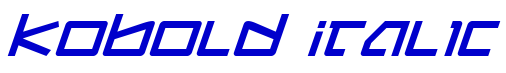 Kobold Italic 字体