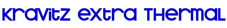 Kravitz Extra Thermal 字体