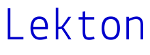 Lekton 字体