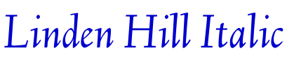 Linden Hill Italic 字体