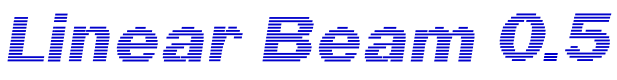 Linear Beam 0.5 字体