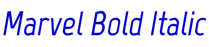 Marvel Bold Italic 字体